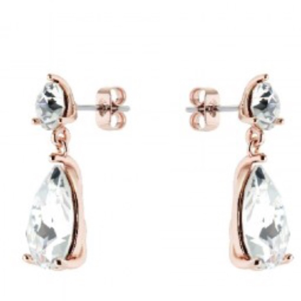 Ted Baker Teardrop Earrings Gold Tone - Picture 6 of 6